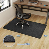 Office Chair Mat for Hardwood & Tile Floor, 55"x35" Computer Gaming Rolling Chair Mat (Black, 55"×35")