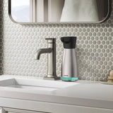 AIKE Magnetic Charging Waterproof Automatic Soap Dispenser for Liquid Soap Spot Resist Stainless Finish 14fl.oz. Model AK1337