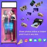 Photo Booth with Printer, Magic Mirror Photo Booth 32-inch Touch Screen