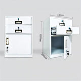 White File Cabinet - Small Office Sto Under Desk Der Versatile for Documents & Supplies Ideal for Home & Worpaces
