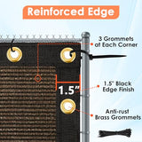 Privacy Screen Fence, Outdoor Fencing Panels, Garden Windscreen Mesh Shade Sail Net Barrier
