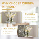 ZHUNFA Arched Full Length Mirror, 76x34 Oversized Floor Mirror with Stand