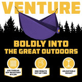 Wise Owl Outfitters Camping Hammock - Portable Hammock Double Hammock Camping up to 500lbs, Accessories for Outdoor, Indoor w/Tree Straps, Double Purple & Dark Purple