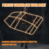 14.5 lb Curved Weighted Vest Plates for Men and Women - 1 Pair Ergonomic Contoured Steel Plates - High-Density Build for Weighted Vests, CrossFit, Hero