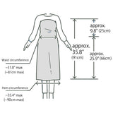 innovex origamissimo Strapless Apron – No Shoulder Strain ONE TOUCH APRON PRO with Pocket - Japan Brand (Blue)