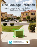 Camera Wireless Video Doorbell — Head-to-Toe View, 2K FHD Battery Doorbell with Local Storage No Monthly Fee, Package Detection, 5Ghz WiFi,
