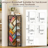 Tree Bookshelf - 9 Tier Floor Standing Tree Bookshelf for Hardcover Books