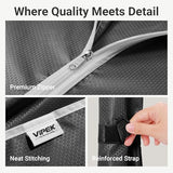 VIPEK R2C Plus Heavy Duty Rolling Garment Racks with Cover Clothing Rack for Hanging Clothes Portable Closet with Adjustable Wire Shelving & Double Rods