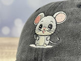 GDIQ Mouse Baseball Cap for Kid, Cute Mice Gifts for Toddler Boys Girls