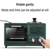 4 in 1 Breakfast Maker Station with Grill, Breakfast Machine with 8L Large Capacity Baking Area, Non-Stick Frying Pan, 1.2L Cooking Pot, Dual Temperature Control, Timing settings