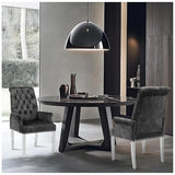 AODCHR Upholstered Velvet Accent Dining Chair, Elegant Tufted Dining Room