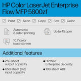 HP Color LaserJet Enterprise MFP 5800zf Printer, Print, Scan, Copy