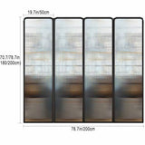 Modern Folding Room Divider Screen - Freestanding Privacy Partition for Home, Office