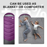 TANSTRIDER Sleeping Bags for Adults Cold Weather,3-4 Season 5lb Portable Sleeping Bag for Kids Girls Boys with Compression Sack,Camping Essentials Gear, Hiking,Travel,Backpacking,Outdoor & Indoor