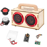 Build Your Own Bluetooth Speaker Kit - DIY STEM Gift for Teens 12-16, Wooden Speaker with LED Lights, Educational Electronics Kit for Boys Girls Age 8+