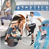 Ankle Weights for Women Men Adjustable 2LB Wrist Weights Bracelet Set of 2 for Home Gym Weighted Bangles Wristbands Leg Arm Weights, Black