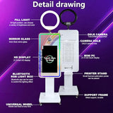 Mirror Photo Booth with 21.5" Touchscreen, APP Control & Instant Printing