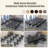 47.2" Conference Room Table, Folding Conference Table with Wheels
