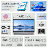 HP 17.3” Touchscreen Laptop w/Microsoft 365, 16GB RAM, 512GB SSD+128GB UFS