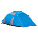 ARMOR CASTLE Camping Tent 3-4 Person, Waterproof Family Dome Tent with Removable Rainfly, Dual Two-Way Entry Doors & Mesh Windows, Portable Outdoor Tents for Camping