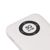 Bewinner 5G Mobile Hotspot WiFi 6, Portable WiFi Device 16 Users, Wireless Router with SIM Card Slot, 7100mAh Battery Travel Router Black (White)