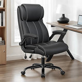 BESTFAIR Ergonomic Office Chair - Desk Computer Chair, Leather High Back Executive Chairs, Black