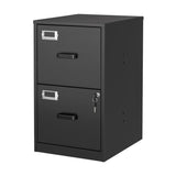 BYNSOE 2 Drawer File Cabinet with Lock Vertical Filing Storage Cabinet Office Home Steel Vertical File Cabinets for Letter Size File Cabinet Locked,Assembly Required