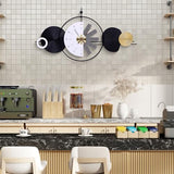Anmotpe Large Wall Clock for Living Room Modern Light Luxury Stylish Design Clocks Silent Non Ticking Battery Operated Geometric Dial Clock for Bedroom, Office,Kitchen 47X24.4inch