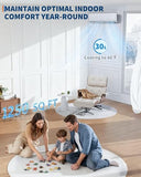 18000 BTU Mini Split Air Conditioner - 19 SEER2 Ductless Inverter AC with 208-230V, Cools Up to 1250 Sq. Ft, Built-in Heat Pump System, White
