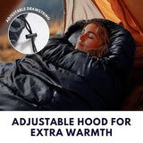 TANSTRIDER XXL Winter Sleeping Bags for Adults Cold Weather,Camping Sleeping Bag for Kids with Compression Sack,4 Season Camping Essentials Gear for Hiking,Traveling,Outdoor,Backpacking,Climbing