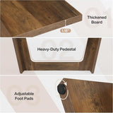 71-Inch Modern Executive Desk, Wood Office Desk, Large Aesthetic Computer Desks with Pedestal, Workstation for Home Office