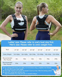TAEVNO Adjustable Weighted Vest for Women Men,12-20lb Comfort Fit - U-Shaped Ergonomic Weight Vest with 6 Removable Iron Sandbags, Large Front Mesh Pocket & Reflective Strips, Ideal for Running, Walking, Strength Training, HIIT, Cardio Workouts (Black)