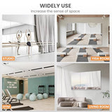 pertetey 95 x 40 in Home Gym Mirrors, Frameless, 2-Pack