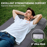 Elegear CumbreX™ Air & Foam Self Inflating Sleeping Pad, Built-in Electric Pump 4" Ultra-Thick Memory Foam Camping Mattress with Pillow Camping Pad 4-Season R-Value 9.5 Camp Mat (Grey, Single)