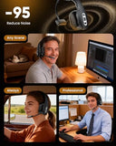 Trucker Bluetooth Headset with Charging Base, Wireless Hands-Free Headset with Noise Canceling Mic & Mute Button