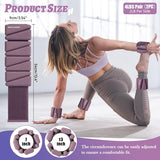 Ankle Weights Set of 2 (2 lb Each) Adjustable Wrist Weights for Women Men Wearable Arm Leg Weight for Pilates, Running, Walking, Workout, Yoga, Deep Plum