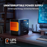 Jackery Explorer 2000 v2 Portable Power Station with Explorer 300, 2042Wh LiFePO4 Battery, 2200W Solar Generator, USB-C PD 100W Fast Charging for Camping, Home Use(Solar Panel Optional)