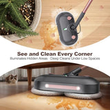Scrubbing Steam Mop with Rotating Pads,All-in-One Spin Steam Cleaner for Floor Cleaning,Large Tank,23FT Cord, LED Headlights,Reusable Pads & Self-Standing,Safe for Hard Floor/Laminate/Marble