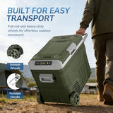 Star 12 Volt Refrigerator,53QT(50L)Electric Cooler Compressor, Portable Refrigerator -4℉~68℉, GREEN