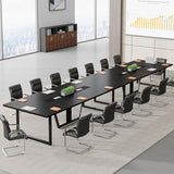 Tribesigns 8FT Conference Table Set of 2, Large Meeting Podcast Table