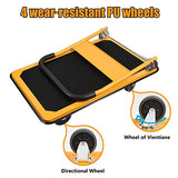 LEADALLWAY Platform Truck Large Size 880lbs Foldable Push Cart