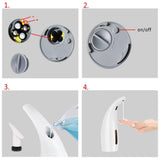 Soap Dispenser,Touchless Bath Kitchen Countertop Automatic Soap Dispenser with Infrared Motion Sensor,IPX6 Waterproof.Perfect for Bathroom and Kitchen.