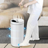 ASWRTYJO Kitchen Trash Bin Bathroom Touch in The Toilet Smart Waste Bins