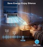 AKIRES U-Shaped Window Air Conditioner, 10,000BTU Air Conditioner Window Unit, Cools up to 450 Sq. Ft, Window AC with Cool, Fan, Dry, Sleep, Energy Saver, and Auto,6 Modes,24H Timer,Home,Office