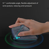 IDJXNXYDH Rechargeable Vertical Ergonomic Wireless Mouse Multi Device 2.4G Bluetooth 3 Mode Silent Office Mouse with LED Display Multifunction Buttons for Laptop PC Mac Tablet