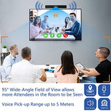 Conference Room Camera, 3-in-1, 1080p Full HD Webcam with Microphone and Speaker, USB Plug and Play (Black)