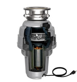 American Standard 10-US-ASD-1250 Premium Garbage Disposal with 3-Bolt Mount System and Odor Protection, 1-1/4 HP, Silver