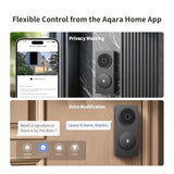 Aqara Smart Doorbell Camera G410 with Chime, 2K, HomeKit Secure Video, 2-Way Audio
