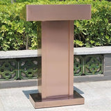 Lajeri Stainless Steel Podium, Stand Up Lectern, Indoor/Outdoor Weatherproof Restaurant Hostess Stand