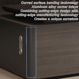 Modern L Shaped Executive Desk with Drawers & Dual Storage Cabinets